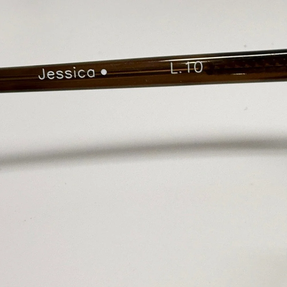 1919 Jessica L.10 Handmade Eyeglass Frames Brown Tortoise Teal 50-13-135